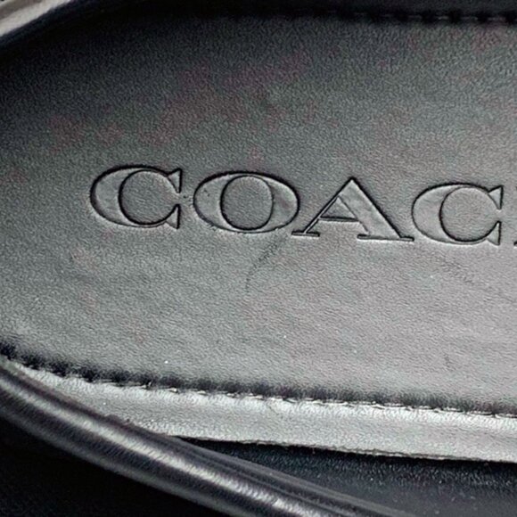 Coach Mott Signature PVC G2983 Black Leather Driver Loafer - Picture 5 of 11